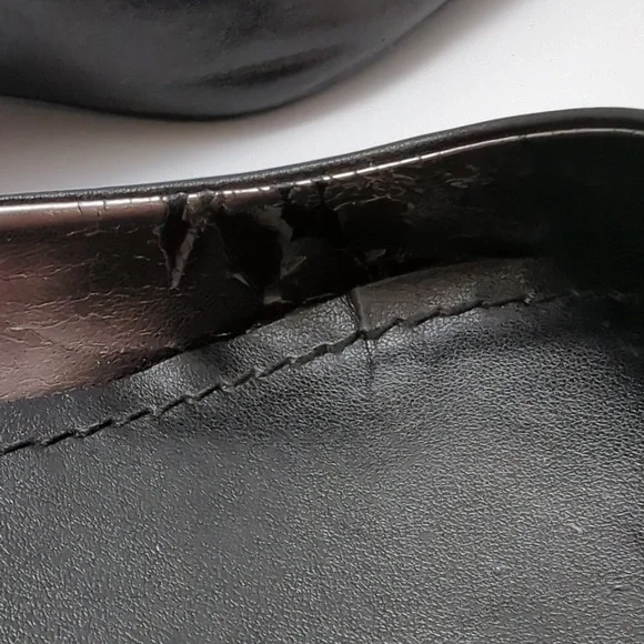 Steve Madden Black Kitten Heel Shoes, sz 7.5 Women's - Picture 7 of 9